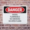 Signmission Diesel Flammable No Smoking No Open Flame Danger Sign, Plastic, 10in W x 7in L, 2PK OS-2PACK-DS-P-710-L-2363 - alternate 4